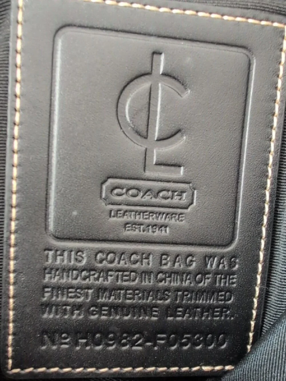 Coach Leatherware Nylon Messenger Bag F05300 Unisex